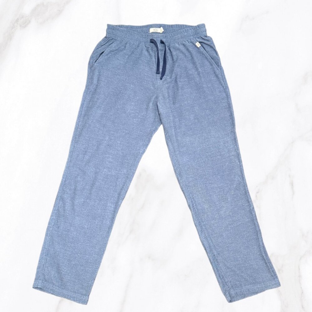 Ugg Women's Soft Heather Blue Drawstring Pajama Pants, Size M - Picture 1 of 8